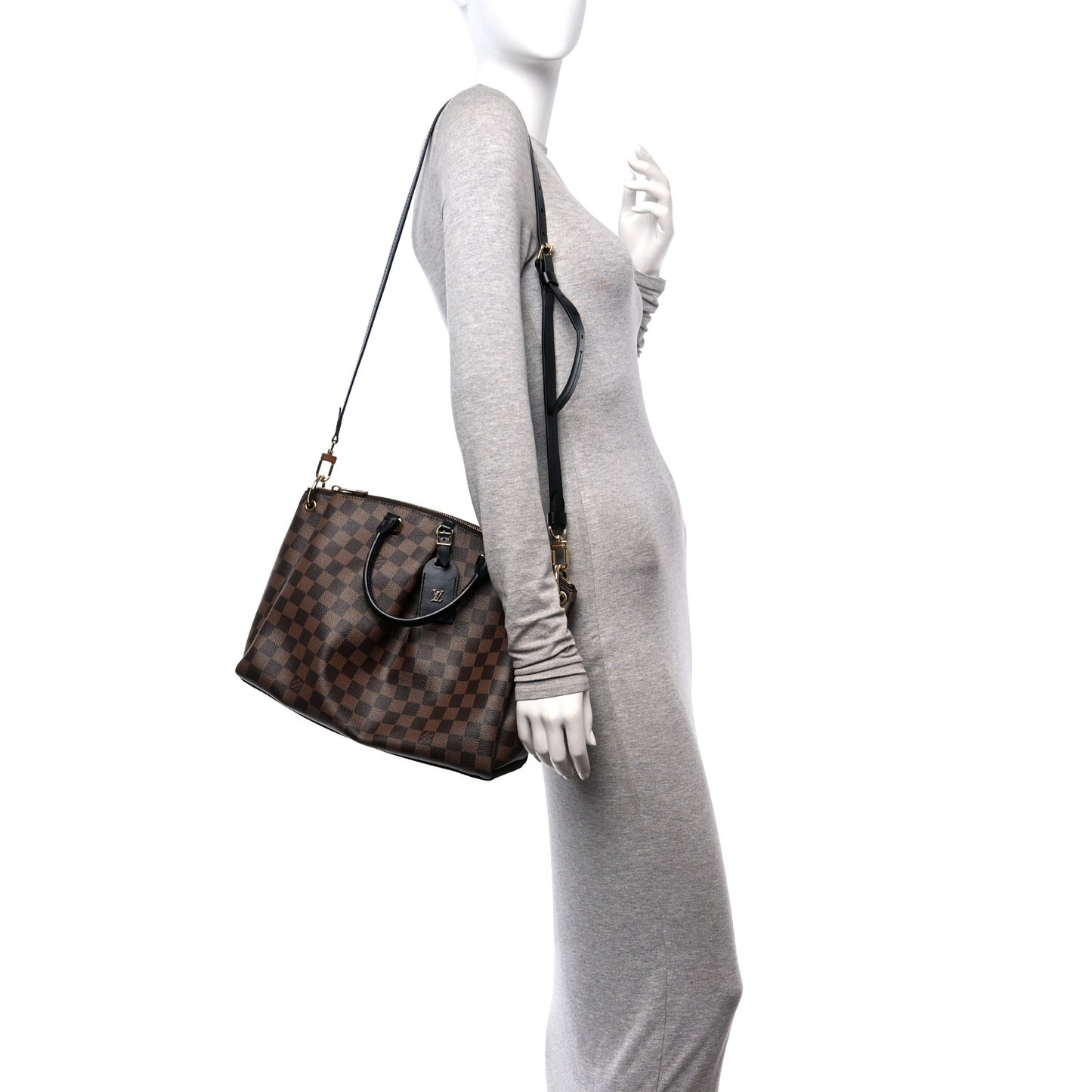 Damier Ebene Odeon Tote MM Black