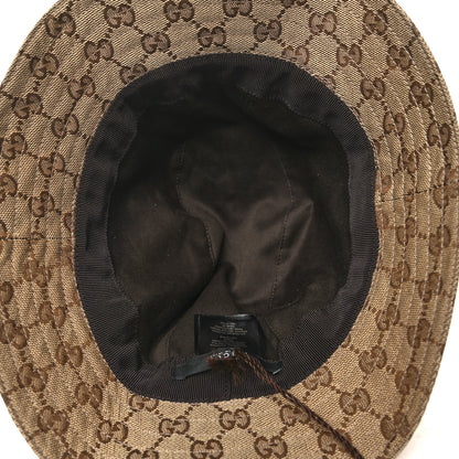 Gucci Monogram Web Bucket Hat XS Brown 7 of 8