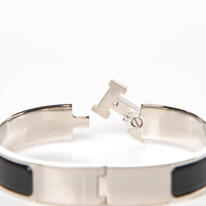 Hermes Enamel Narrow Clic Clac H Bracelet PM Black 4 of 4