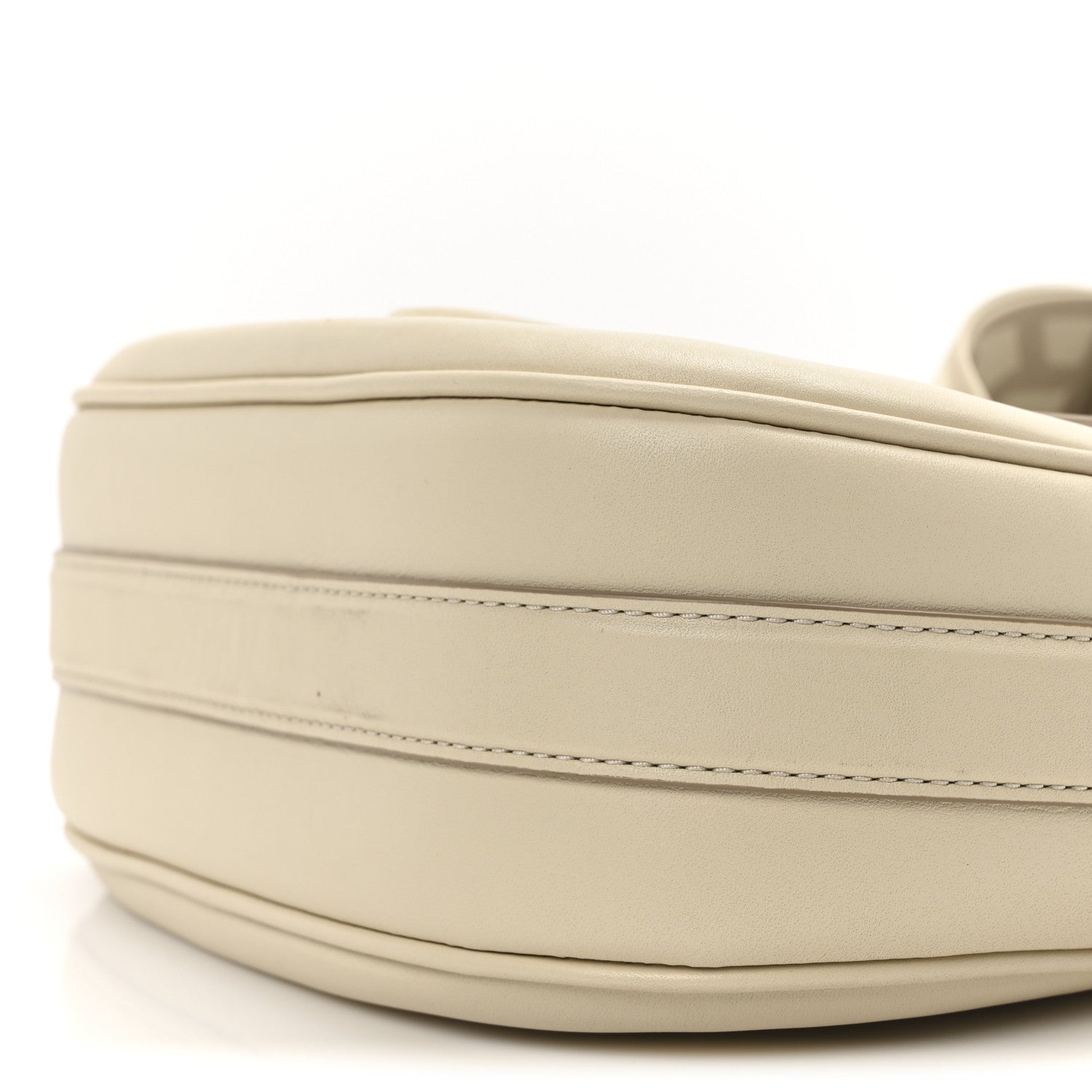 Marc Jacobs Calfskin Large The Covered J Marc Saddle Bag Cloud White 9 of 9