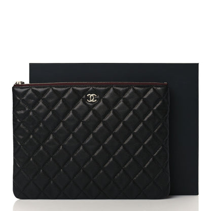 Chanel Caviar Quilted Medium Cosmetic Case Black 9 of 9