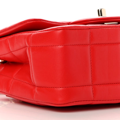 Chanel Lambskin Resin Crystal Square Quilted Monacoco Mini Flap Red 9 of 11