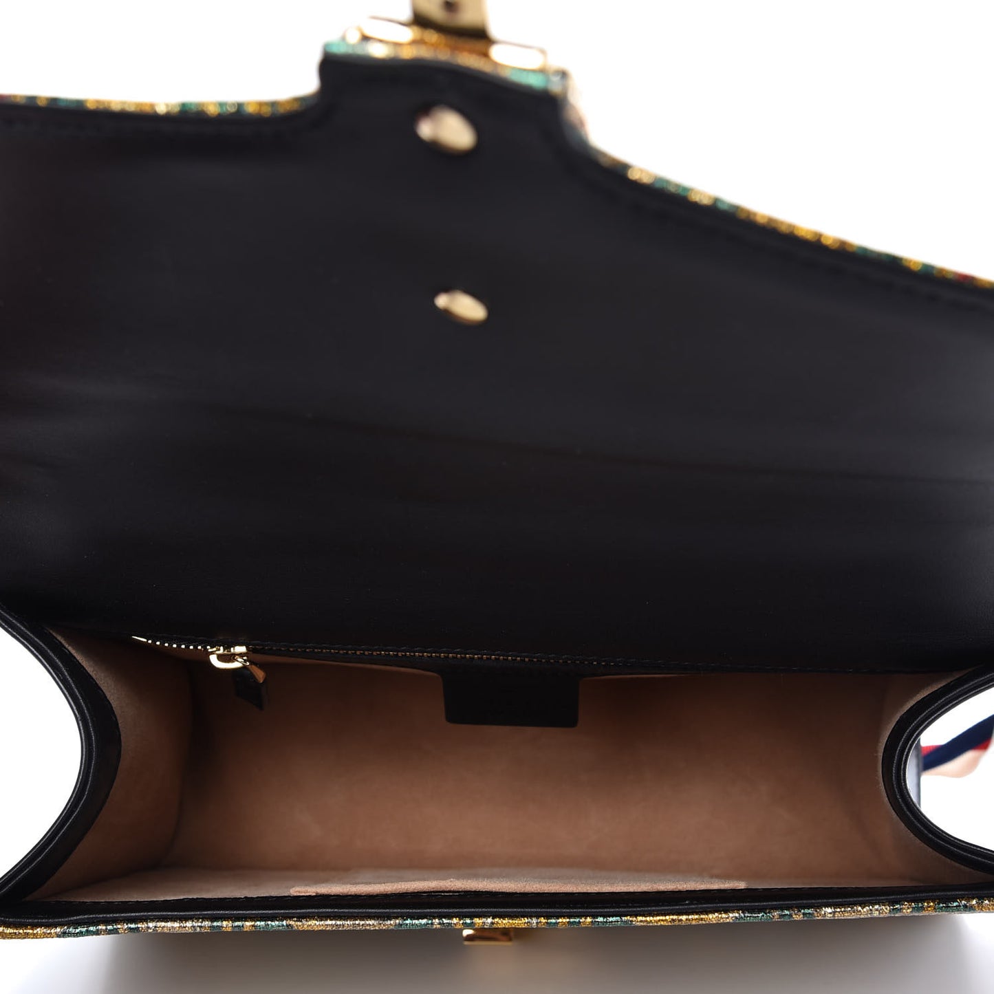 Iridescent Brocade Small Sylvie Shoulder Bag Gold
