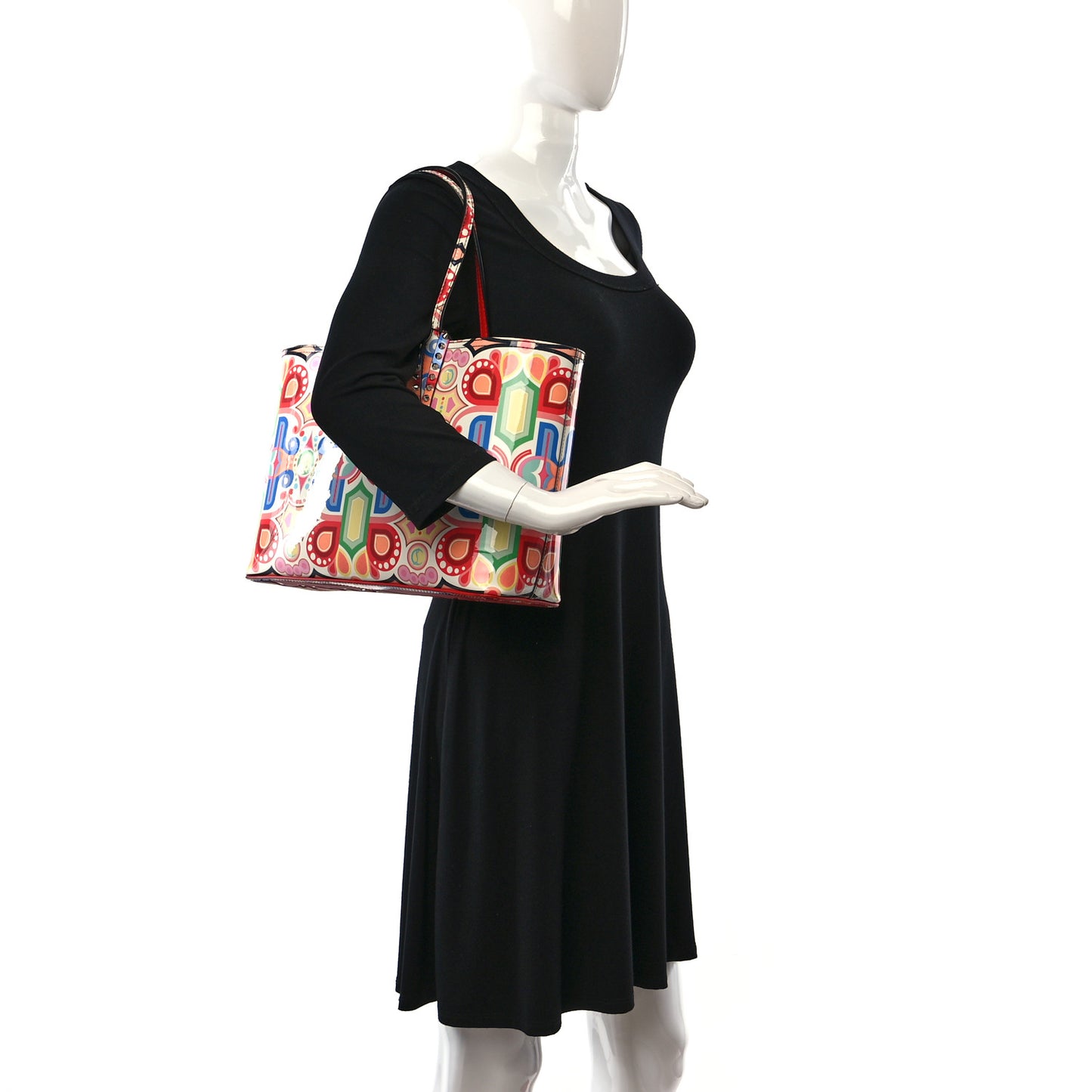 Patent Tivoli Small East West Cabata Tote Multicolor