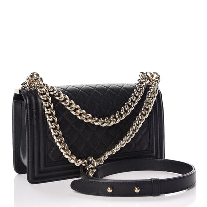 Chanel Caviar Quilted Medium Boy Flap Black 3 of 10