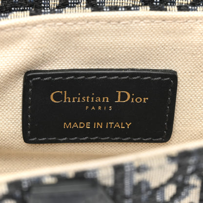 Christian Dior Oblique Mini Saddle Bag Blue 6 of 9