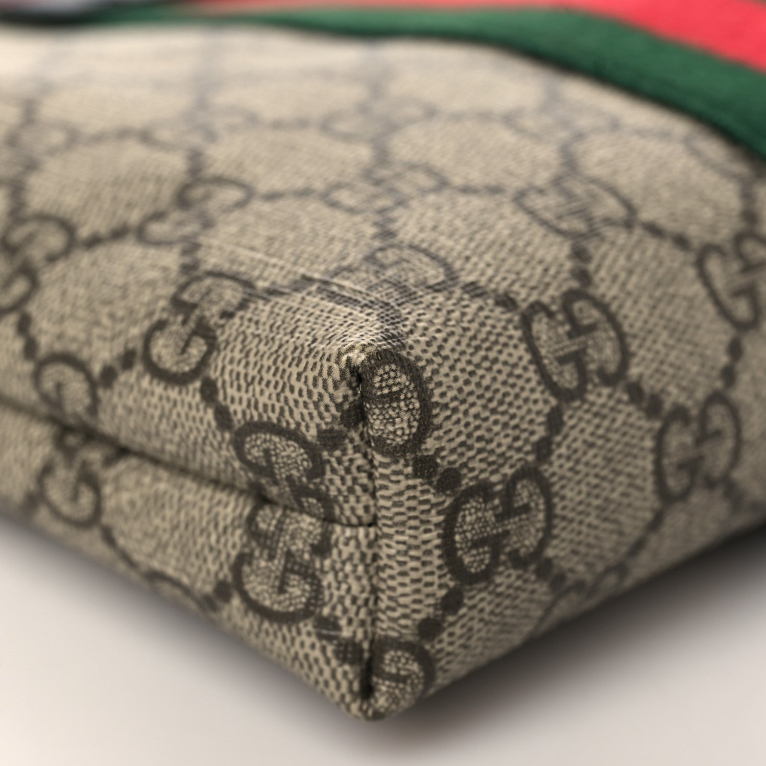 Gucci GG Supreme Monogram Web Messenger Bag Black 7 of 8