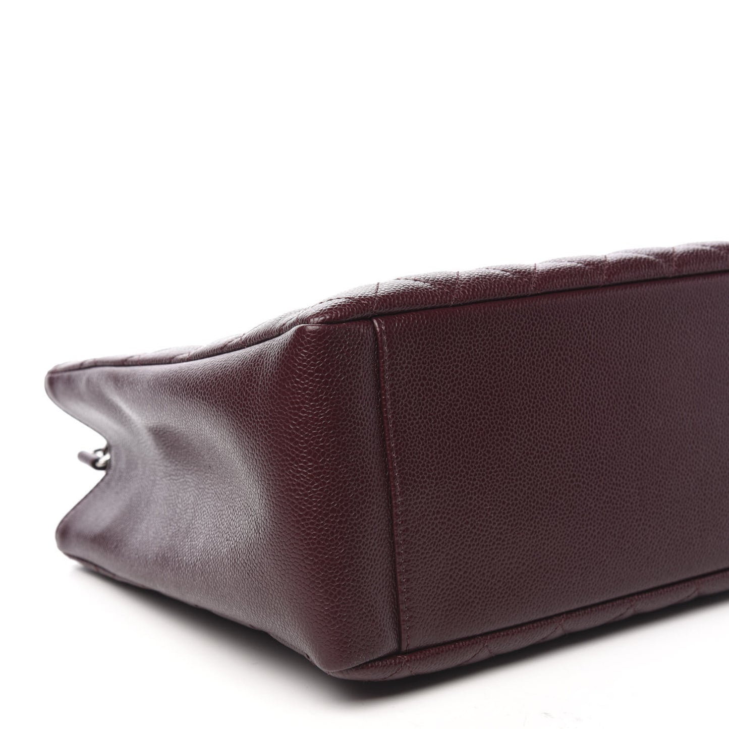 Caviar Quilted Grand Shopping Tote GST Dark Burgundy