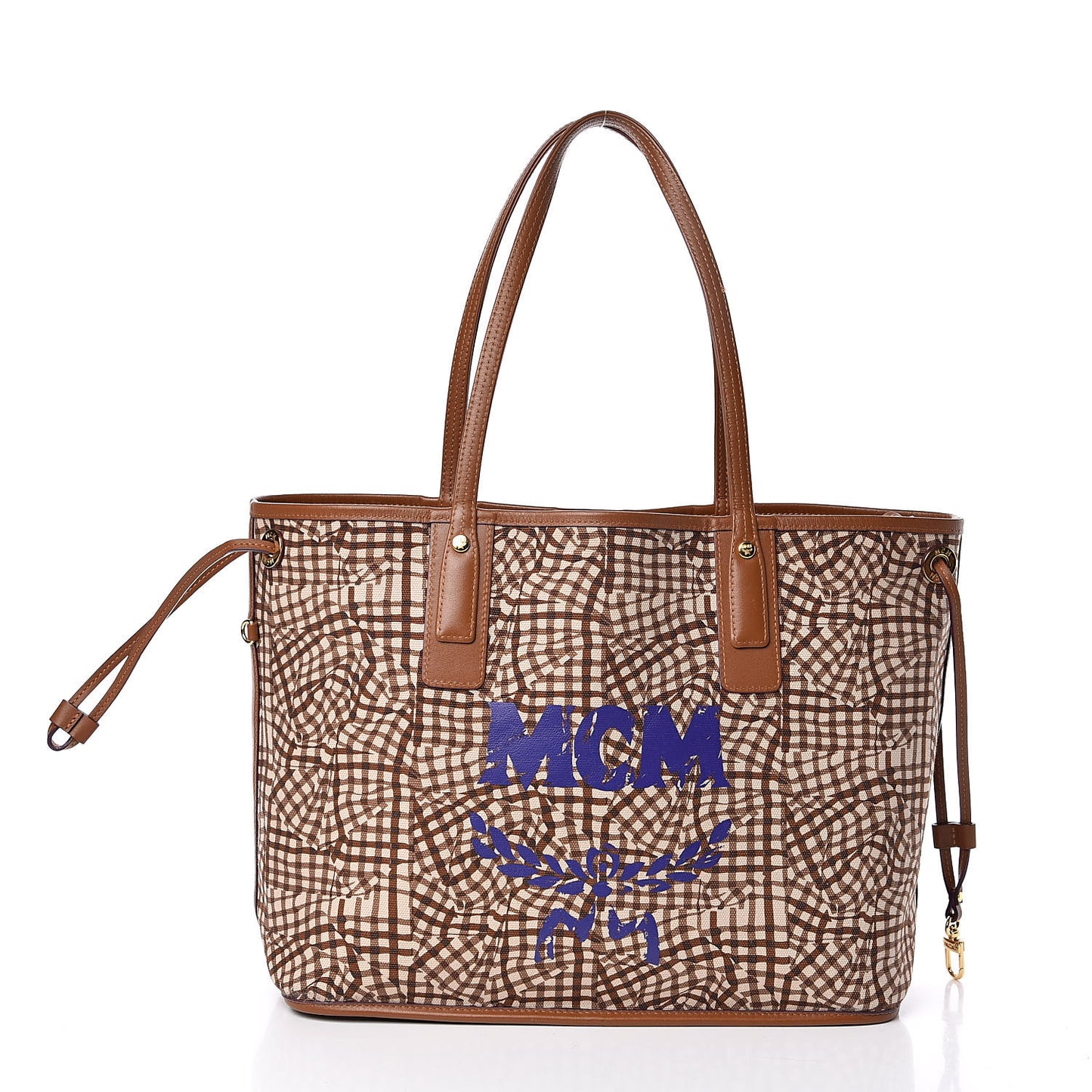 Visetos Medium Liz Reversible Shopper Tote Cognac