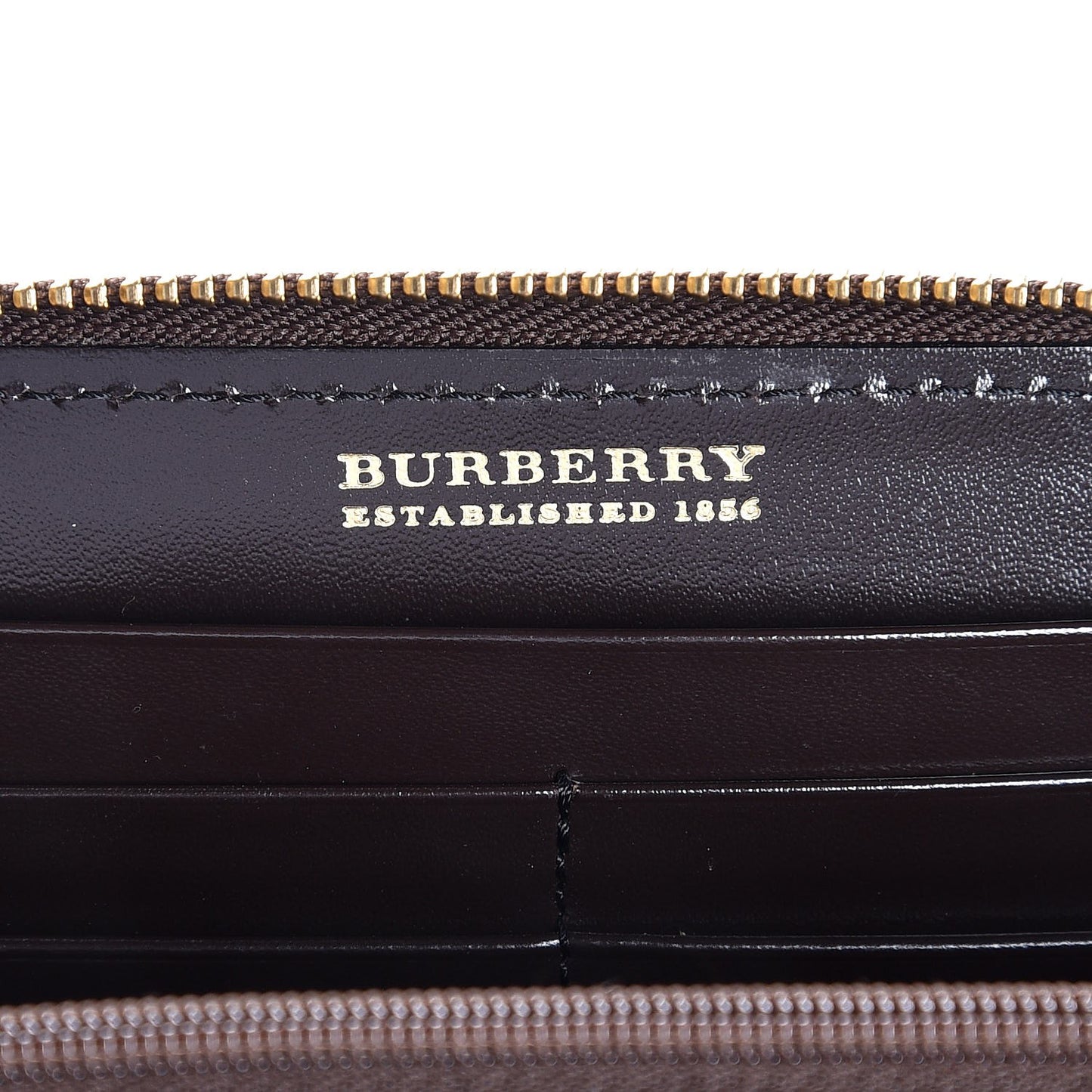Haymarket Check Large Ziggy Zip Around Wallet Chocolate