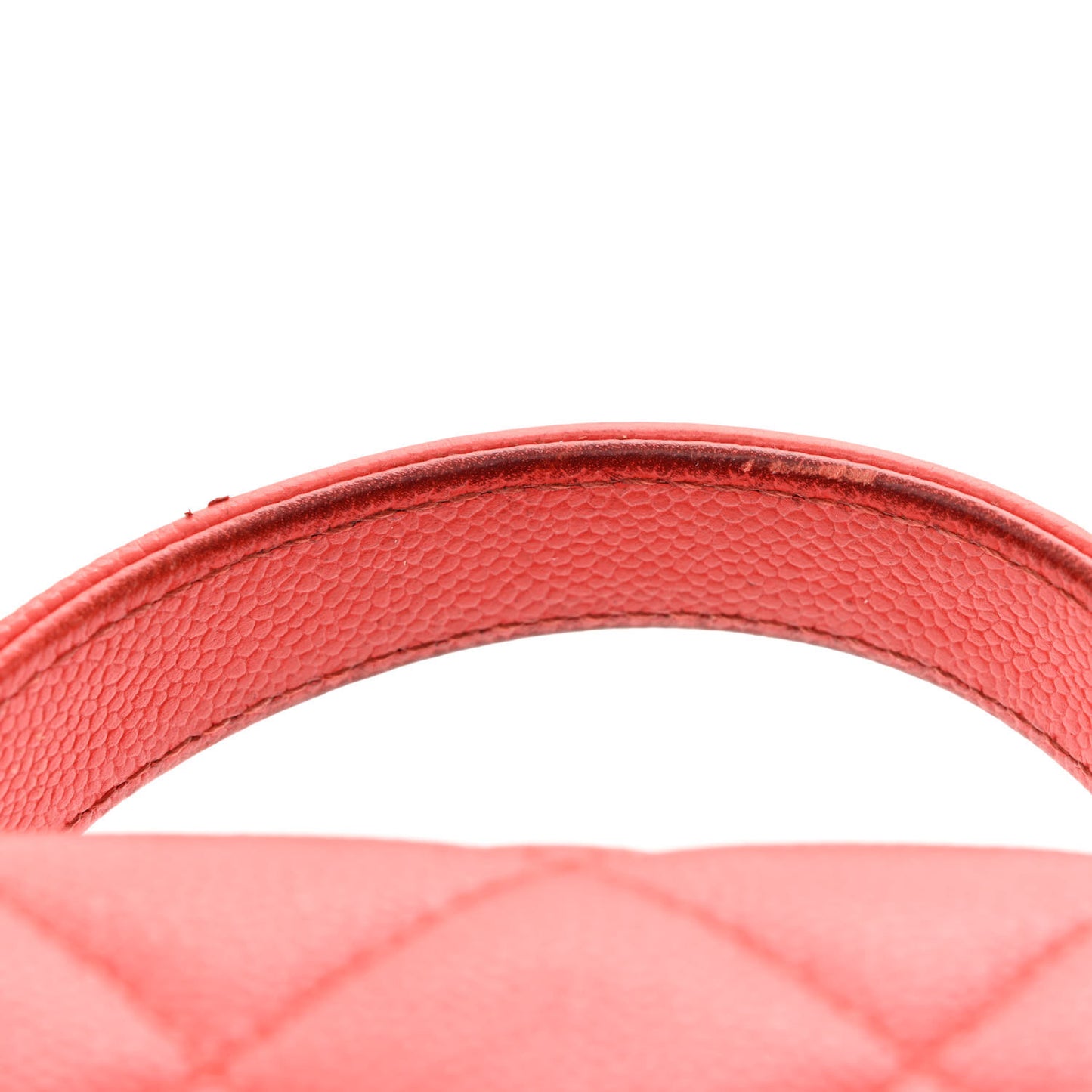 Caviar Quilted Mini Business Affinity Flap Red