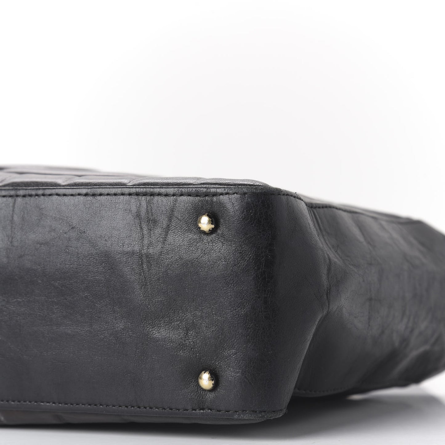 Quilted Medium Chocolate Bar Shoulder Bag Black