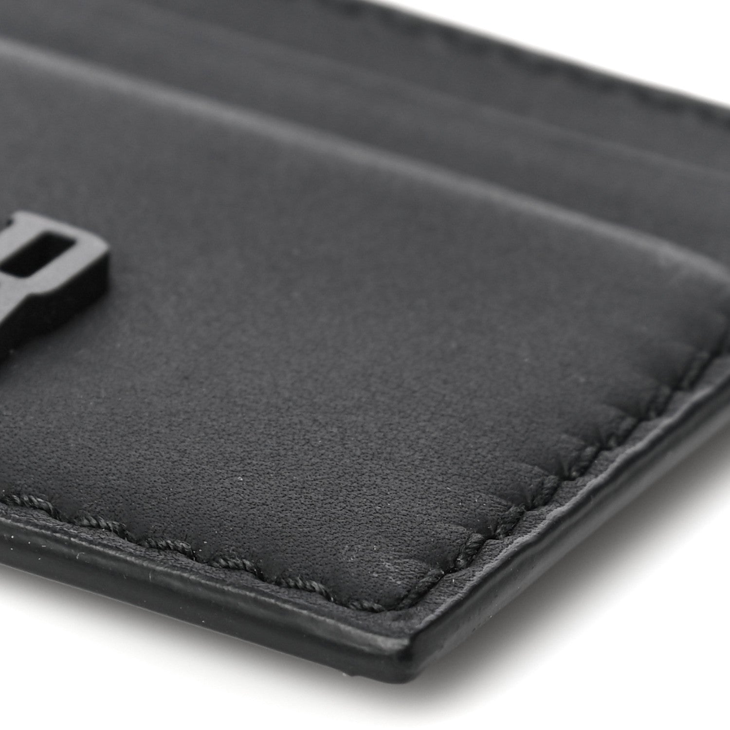 Christian Dior Calfskin D-Fence Card Holder Black 9 of 10