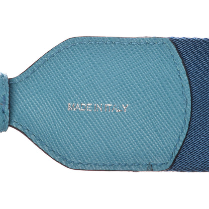 Prada Saffiano Striped Fabric Nastro Righe Shoulder Strap Turchese 3 of 4