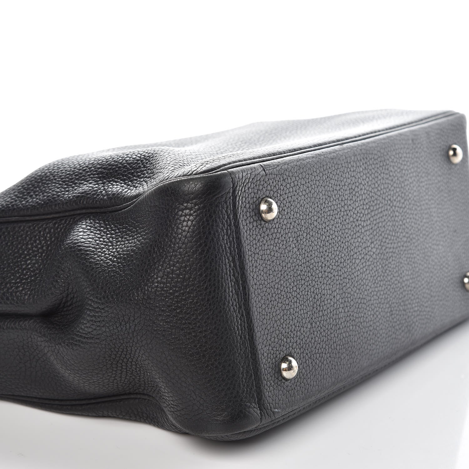 Hermes Taurillon Clemence Victoria II Cabas 32 Black 10 of 12