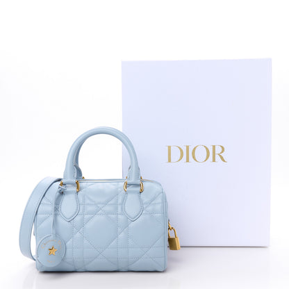 Christian Dior Calfskin Macrocannage Groove 20 Bag Pale Blue 12 of 12