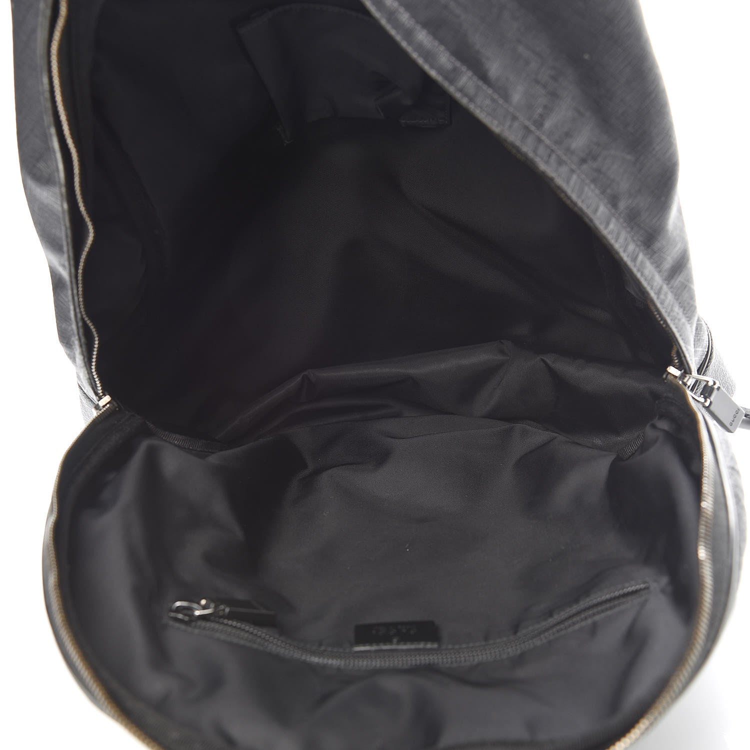 Gucci Coated Canvas Interlocking G Travel Backpack Black 5 of 19