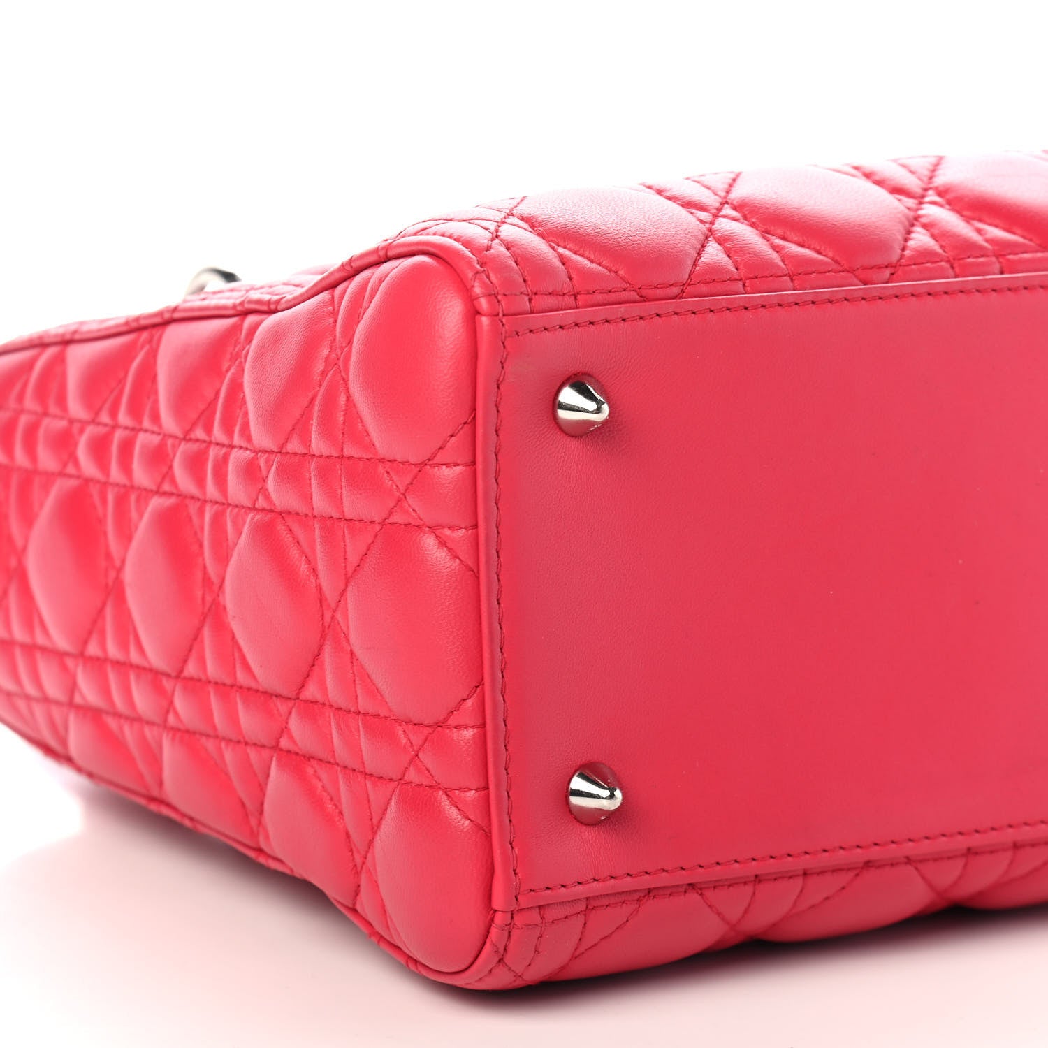 Christian Dior Lambskin Cannage Medium Lady Dior Pink 6 of 9