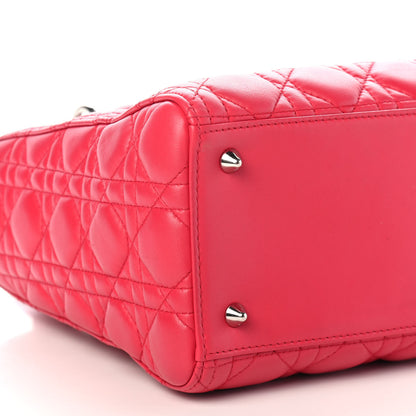 Christian Dior Lambskin Cannage Medium Lady Dior Pink 6 of 9