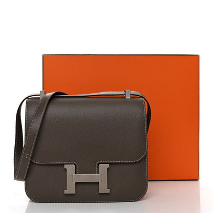 Hermes Epsom Horseshoe Constance 24 Etain Black 11 of 11