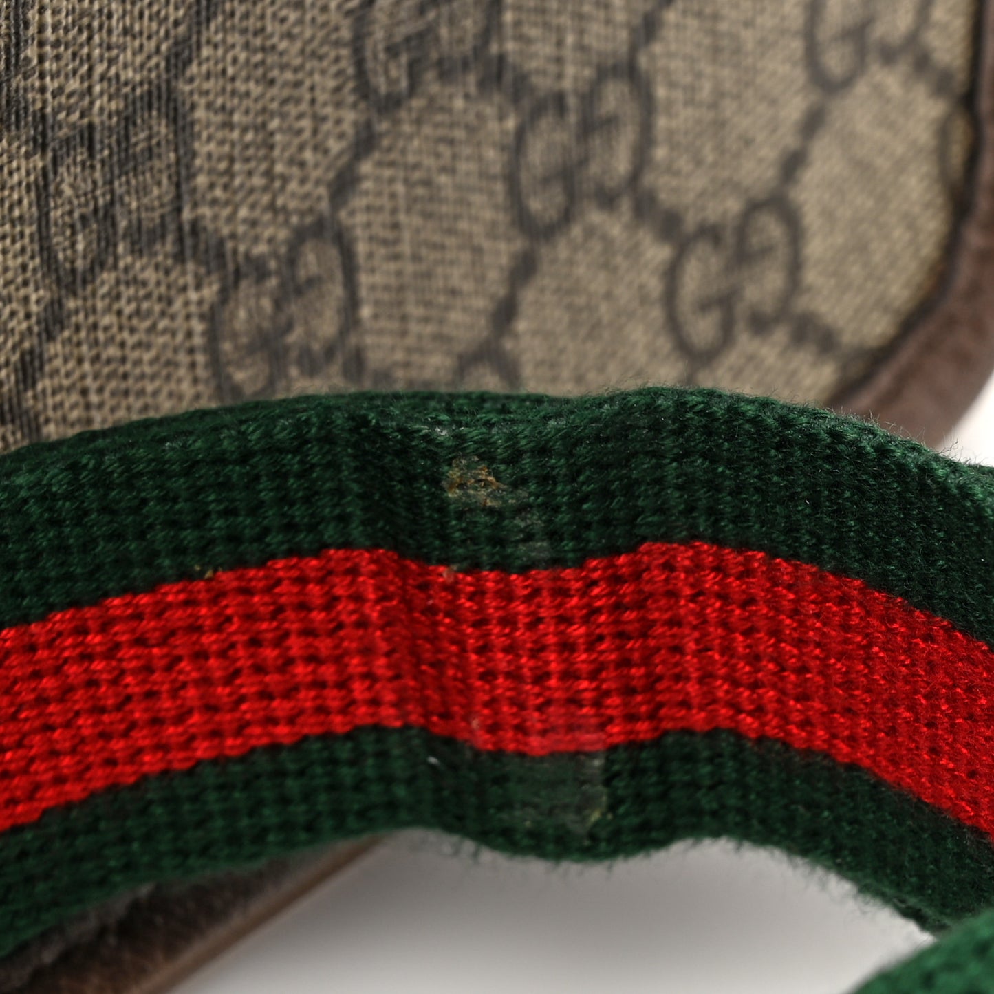 GG Supreme Monogram Neo Vintage Web Belt Bag  Brown