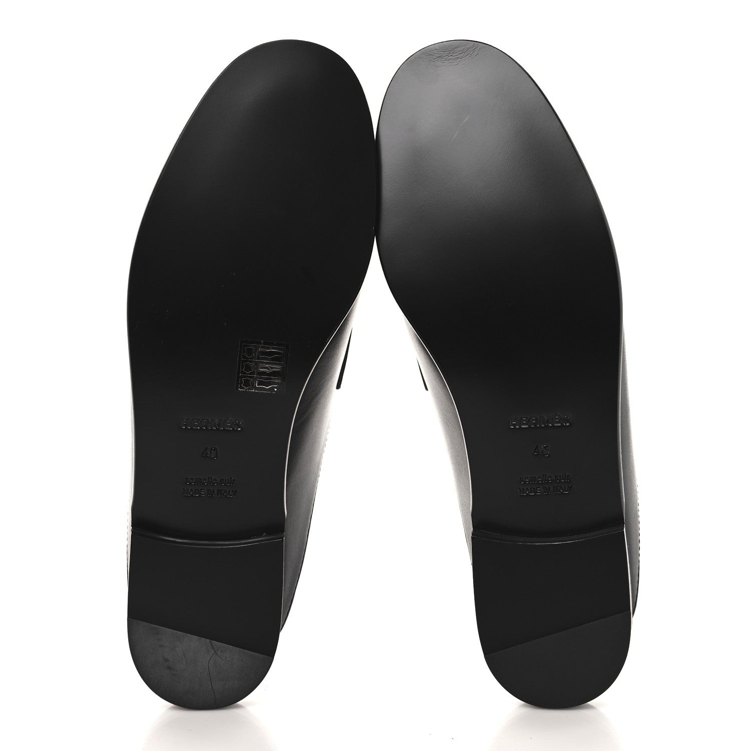 Hermes Calfskin Iota Mules 40 Black 6 of 11