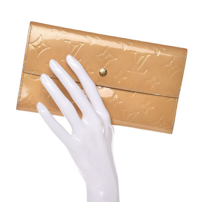 Louis Vuitton Vernis Porte Tresor International Wallet Beige 2 of 11