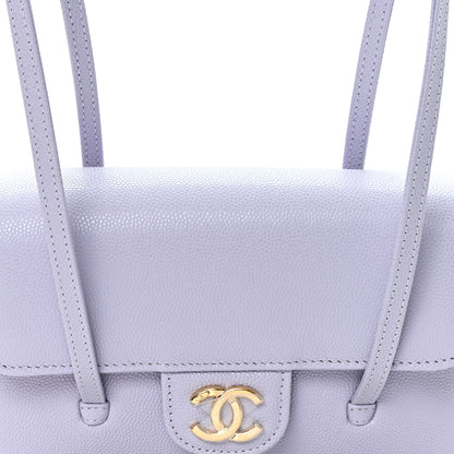 Chanel Shiny Caviar Mini Preppy Coco Shoulder Bag Purple 8 of 10