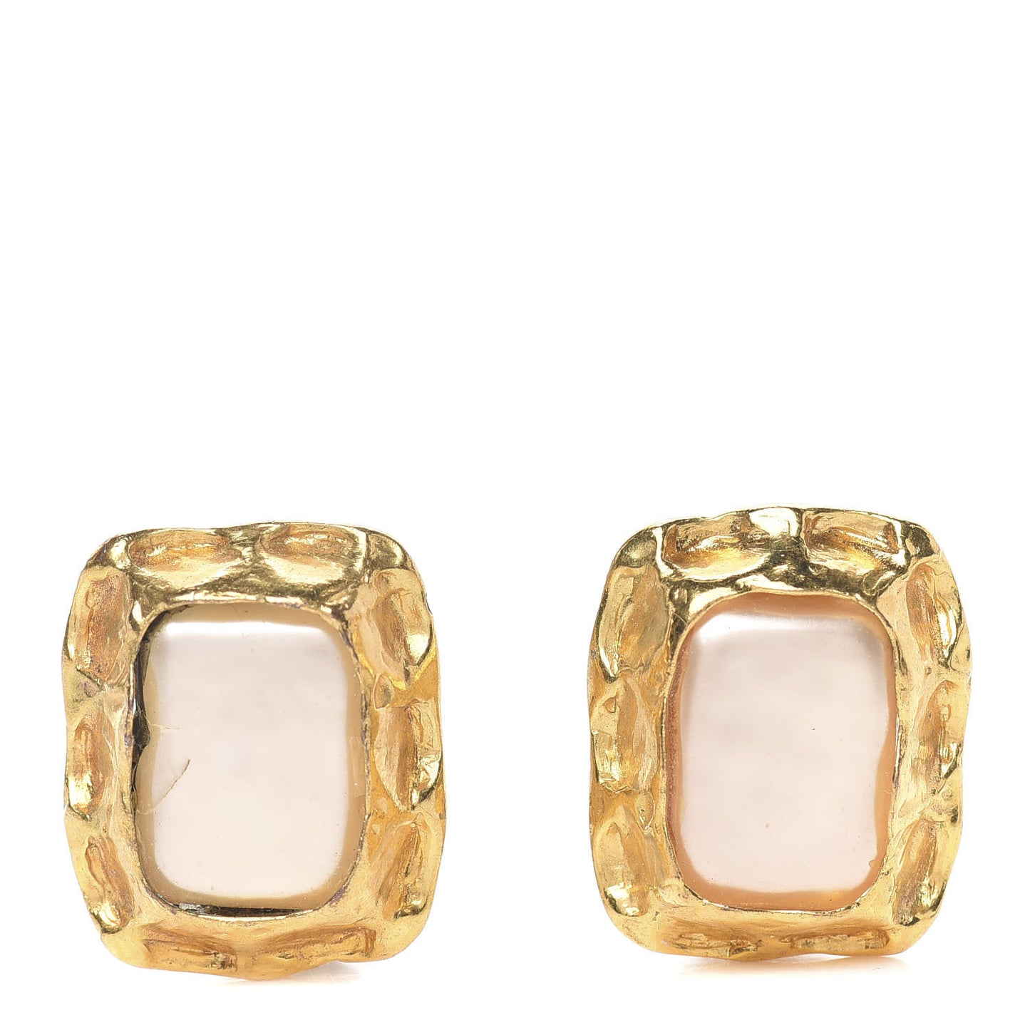 Pearl Clip On Earrings Gold