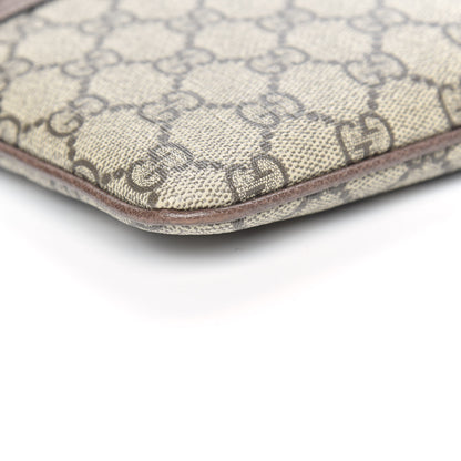 Gucci GG Supreme Monogram Large Ophidia Pouch Clutch Brown 8 of 9