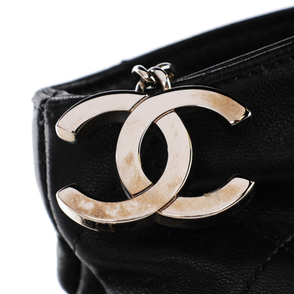 Chanel Lambskin Stitched Medium Ultimate Soft Tote Black 5 of 8