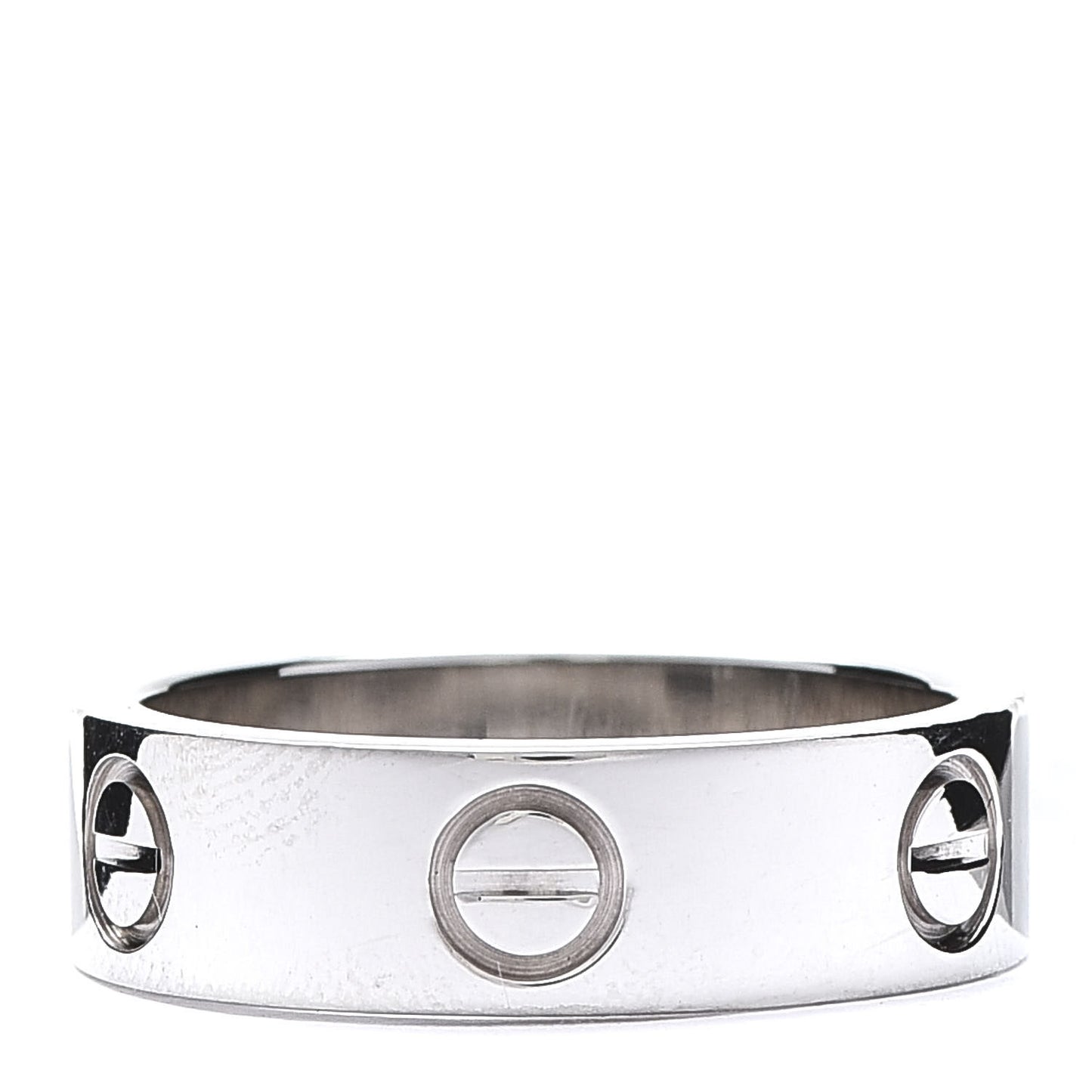 18K White Gold 5.5mm LOVE Ring 52 6