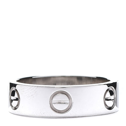Cartier 18K White Gold 5.5mm LOVE Ring 52 6 3 of 4