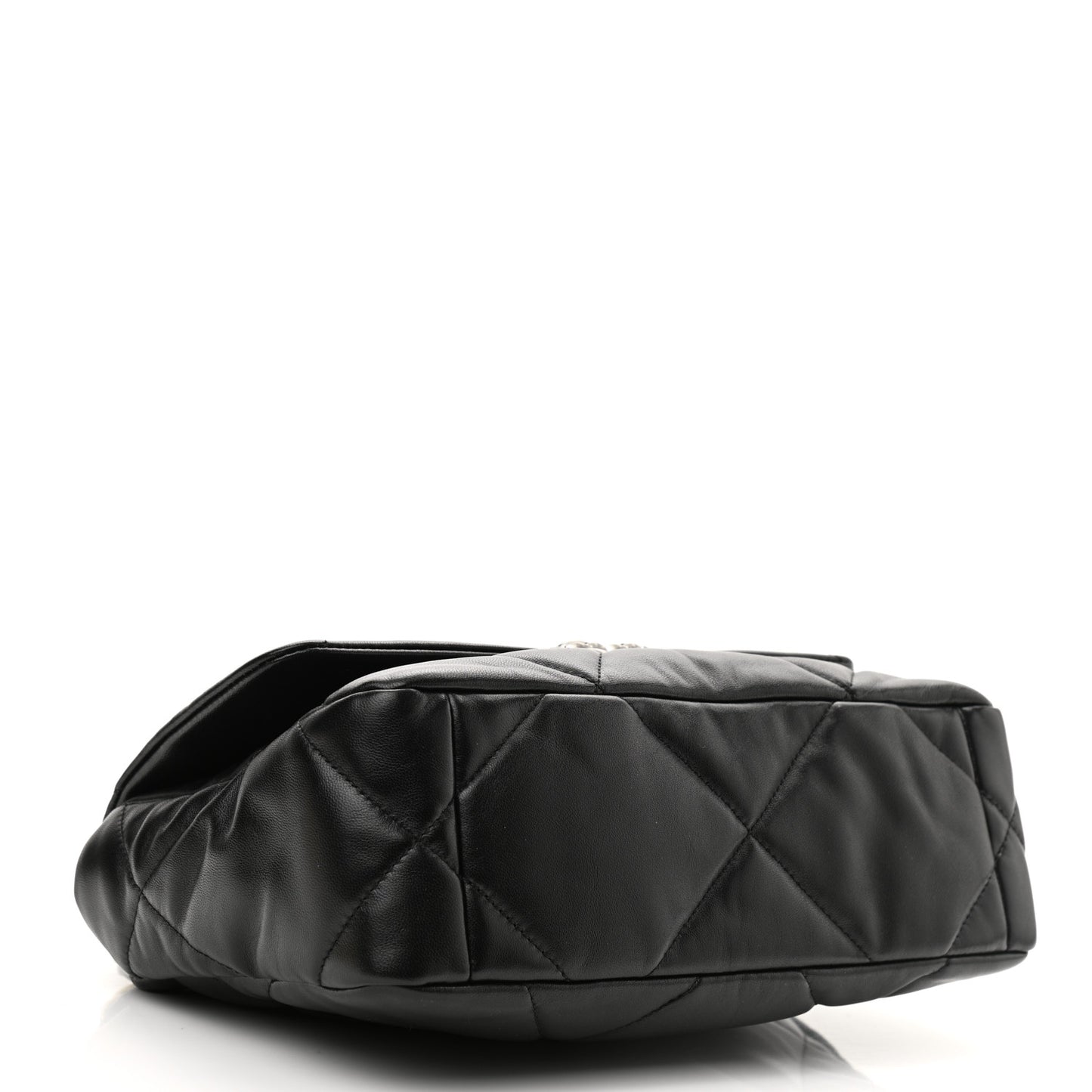 Lambskin Quilted Medium Chanel 19 Flap Black