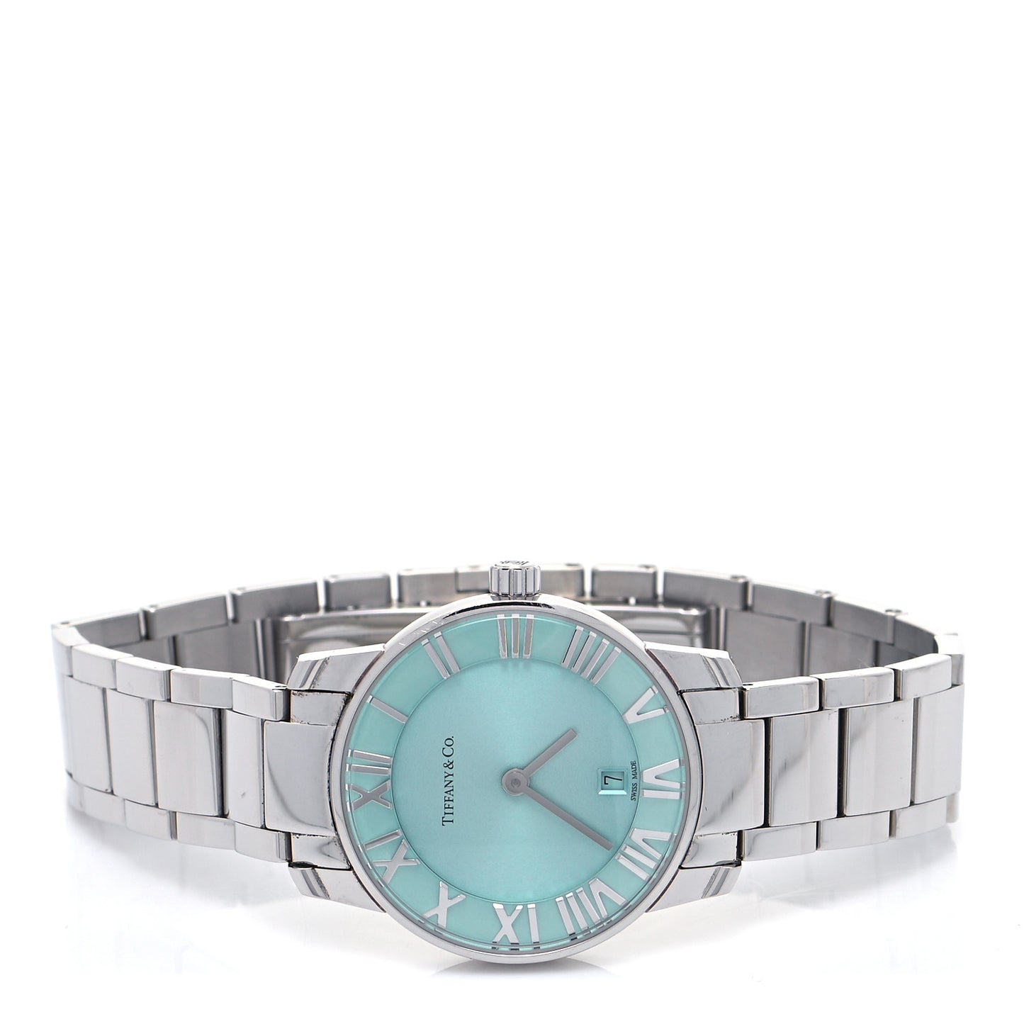 Stainless Steel 29mm Atlas 2-Hand Quartz Watch Tiffany Blue