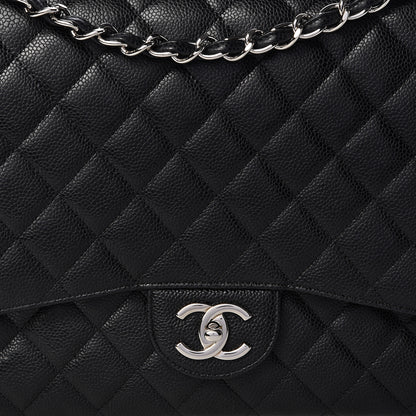 Chanel Caviar Quilted Maxi Double Flap Black 8 of 11