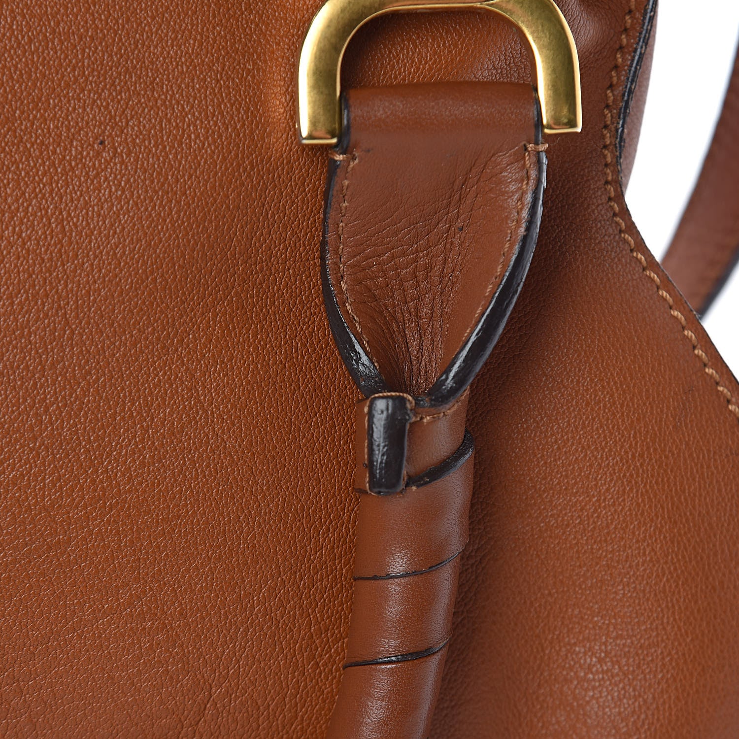 Chloe Calfskin Medium Marcie Satchel Tan 17 of 19