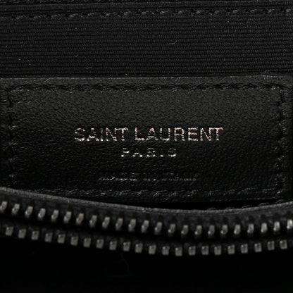 Saint Laurent Calfskin Y Quilted Monogram Monochrome Medium Loulou Chain Satchel Black 6 of 10