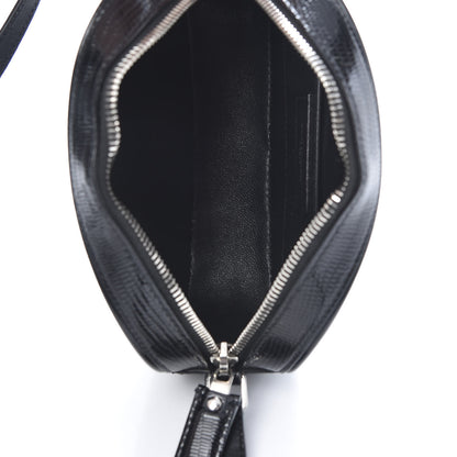 Saint Laurent Calfskin Lizard Embossed Le 61 Camera Bag Black 5 of 11