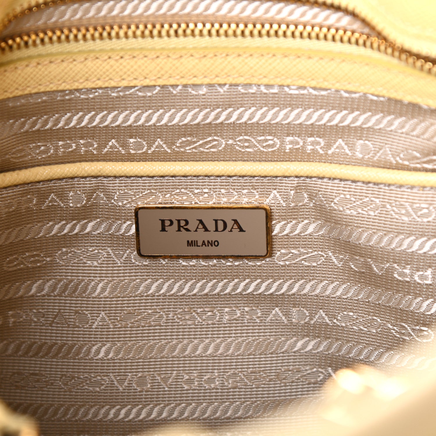 Prada Saffiano Lux Open Promenade Tote Ananas 7 of 9