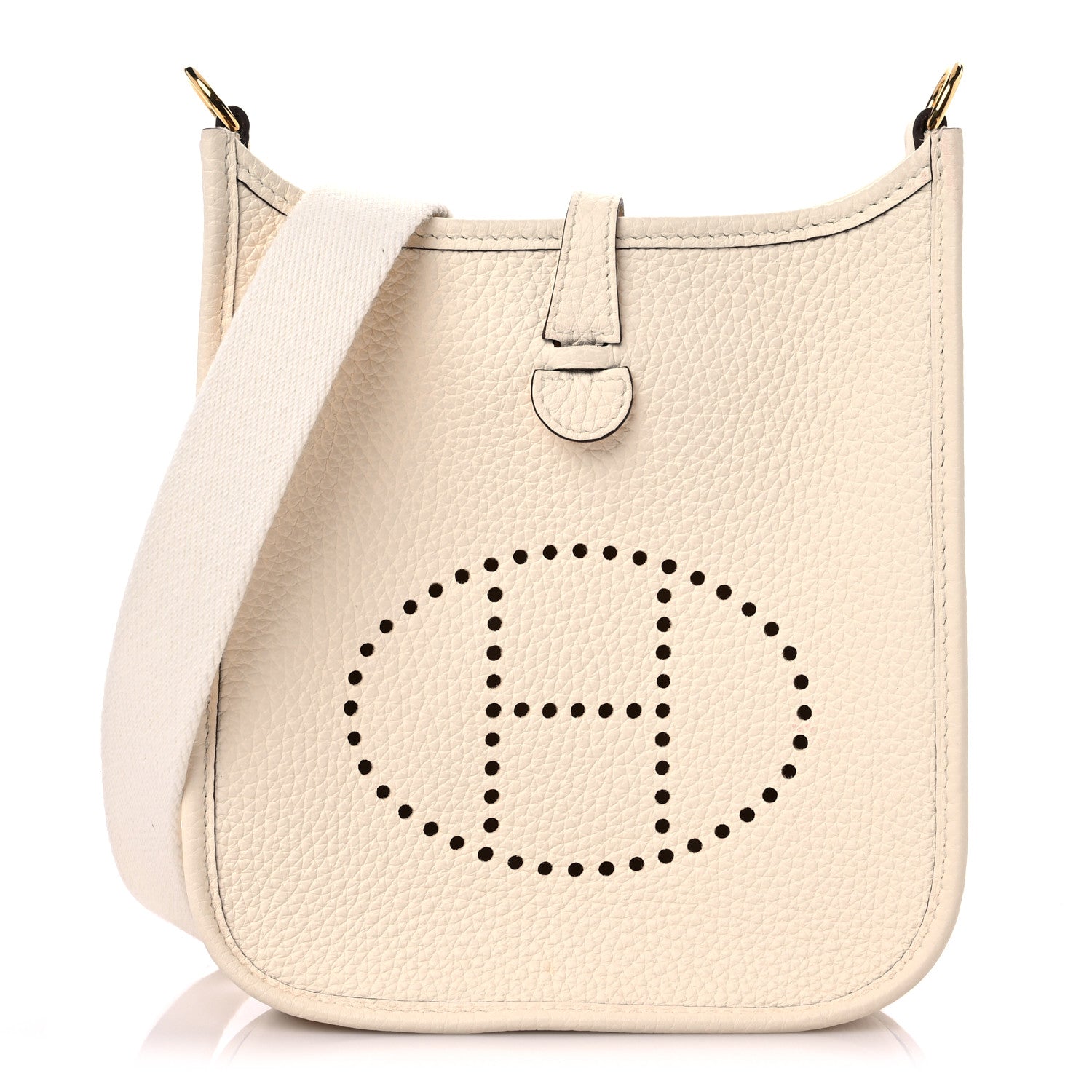 Hermes Taurillon Clemence Amazone Evelyne TPM Nata Craie 1 of 10