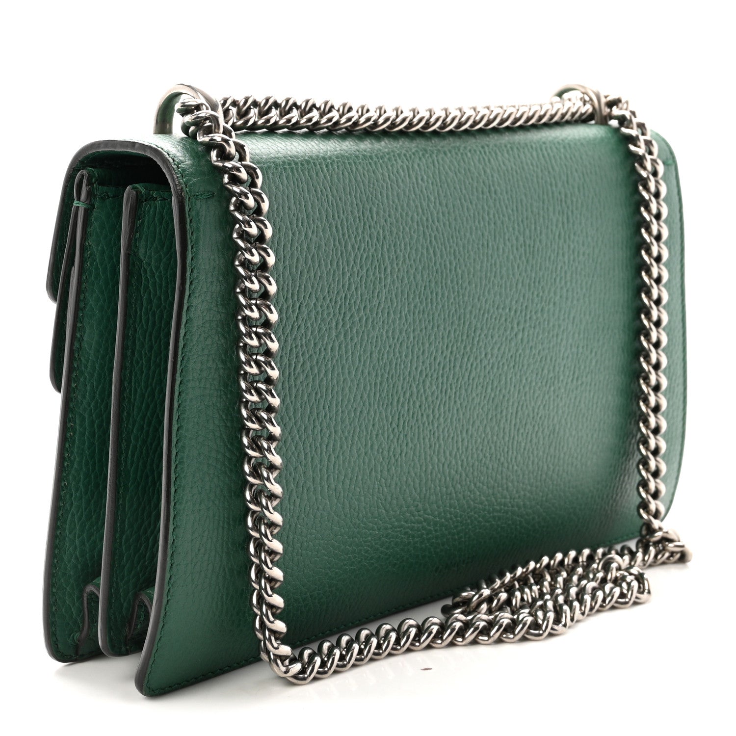 Gucci Pebbled Calfskin Small Dionysus Shoulder Bag Emerald 3 of 10