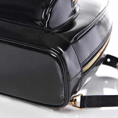Gucci Patent Leather Bamboo Backpack Sling Black 8 of 14