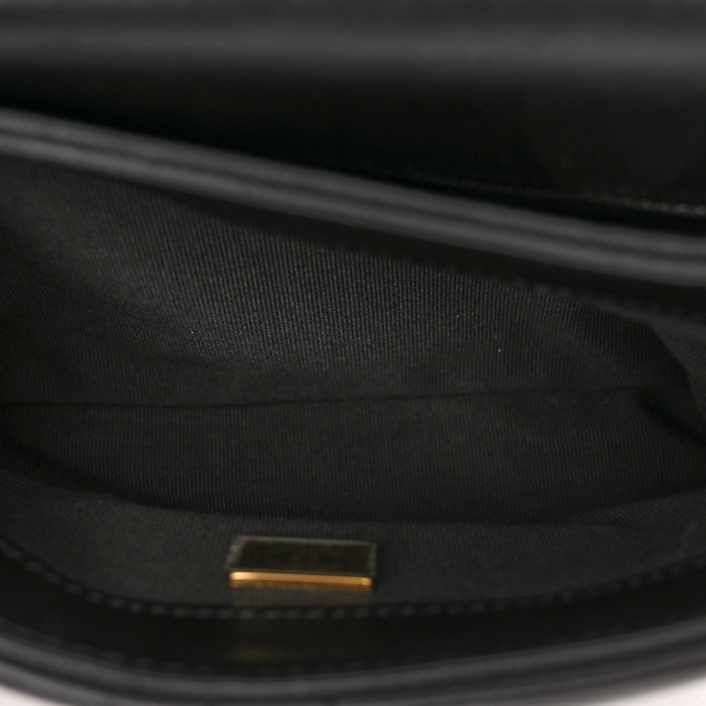 Lambskin Quilted Small Chain Top Handle Flap Black