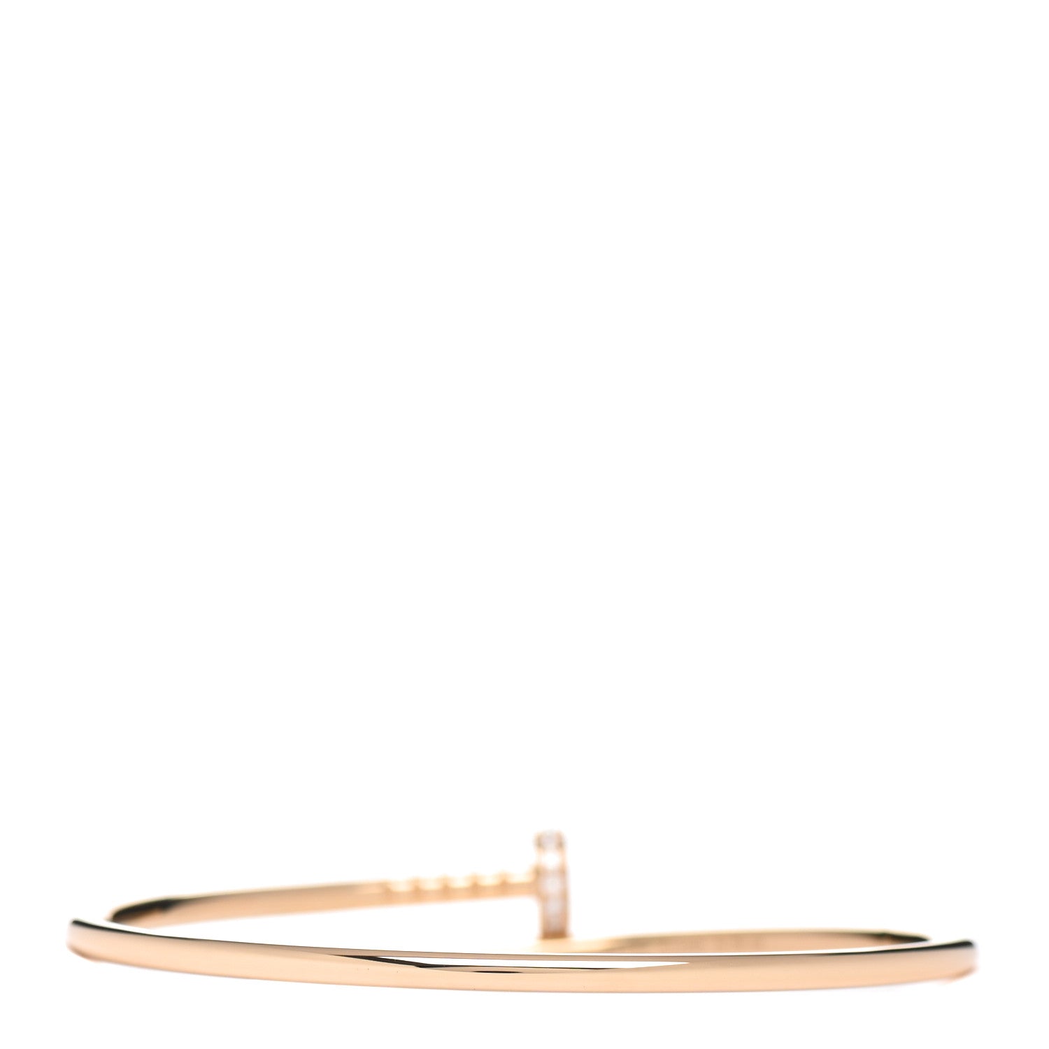 Cartier 18K Yellow Gold Diamond Small Juste Un Clou Bracelet 16 3 of 5
