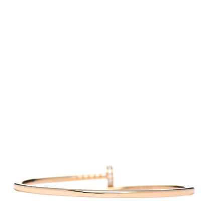 Cartier 18K Yellow Gold Diamond Small Juste Un Clou Bracelet 16 3 of 5