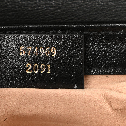 Gucci Azalea Calfskin Enamel Matelasse Diagonal Super Mini Torchon GG Marmont Shoulder Bag Butter Dusty Azure Black Electric Blue 7 of 10