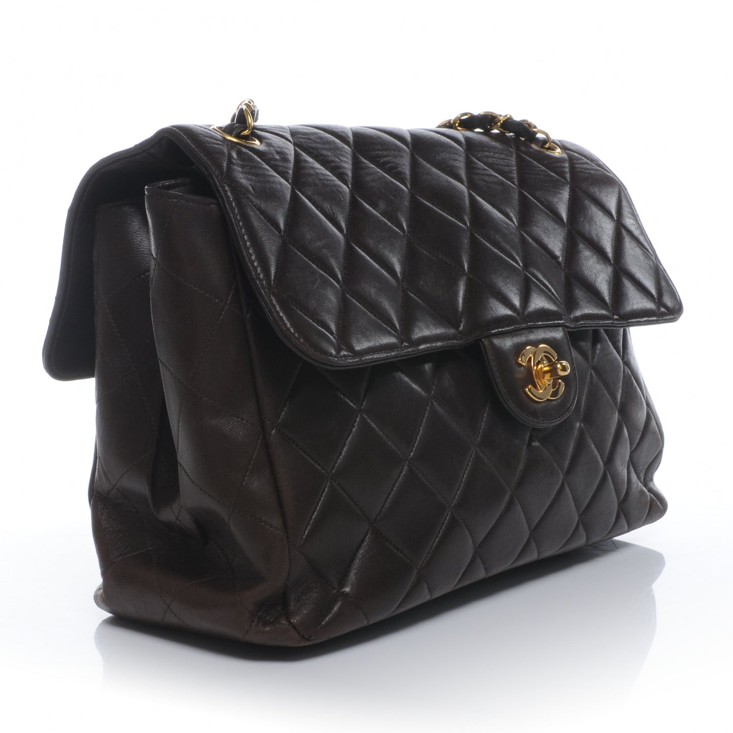 Chanel Lambskin Double Sided Medium Flap Brown 3 of 8