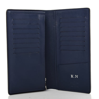 Louis Vuitton Taurillon Brazza Wallet Marine 5 of 8