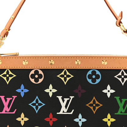 Louis Vuitton Monogram Multicolor Pochette Accessories Black 9 of 13
